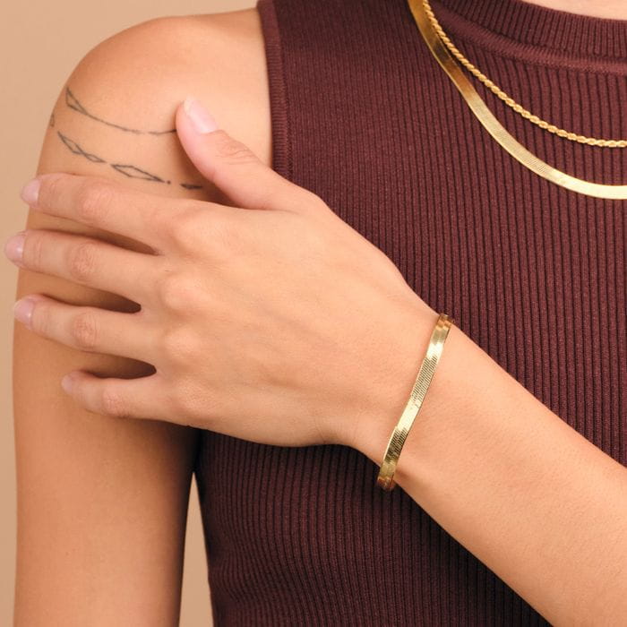 Herringbone Chain Bracelet - 5mmImage