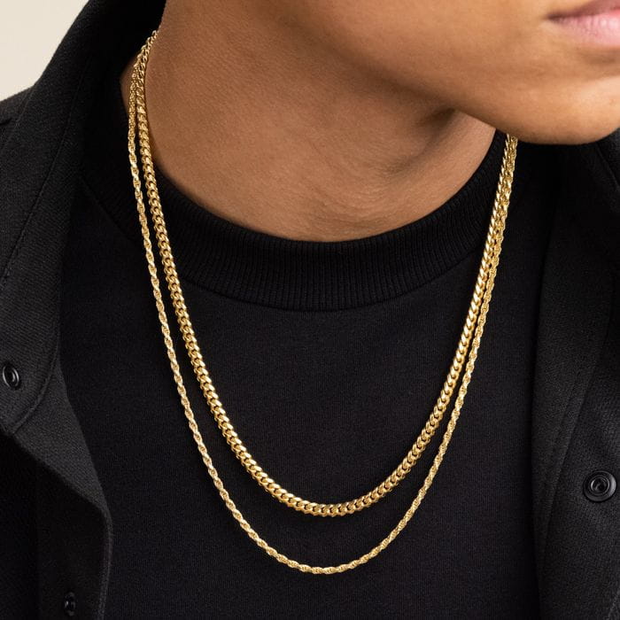 Cuban Link + Rope Chain StackImage 2