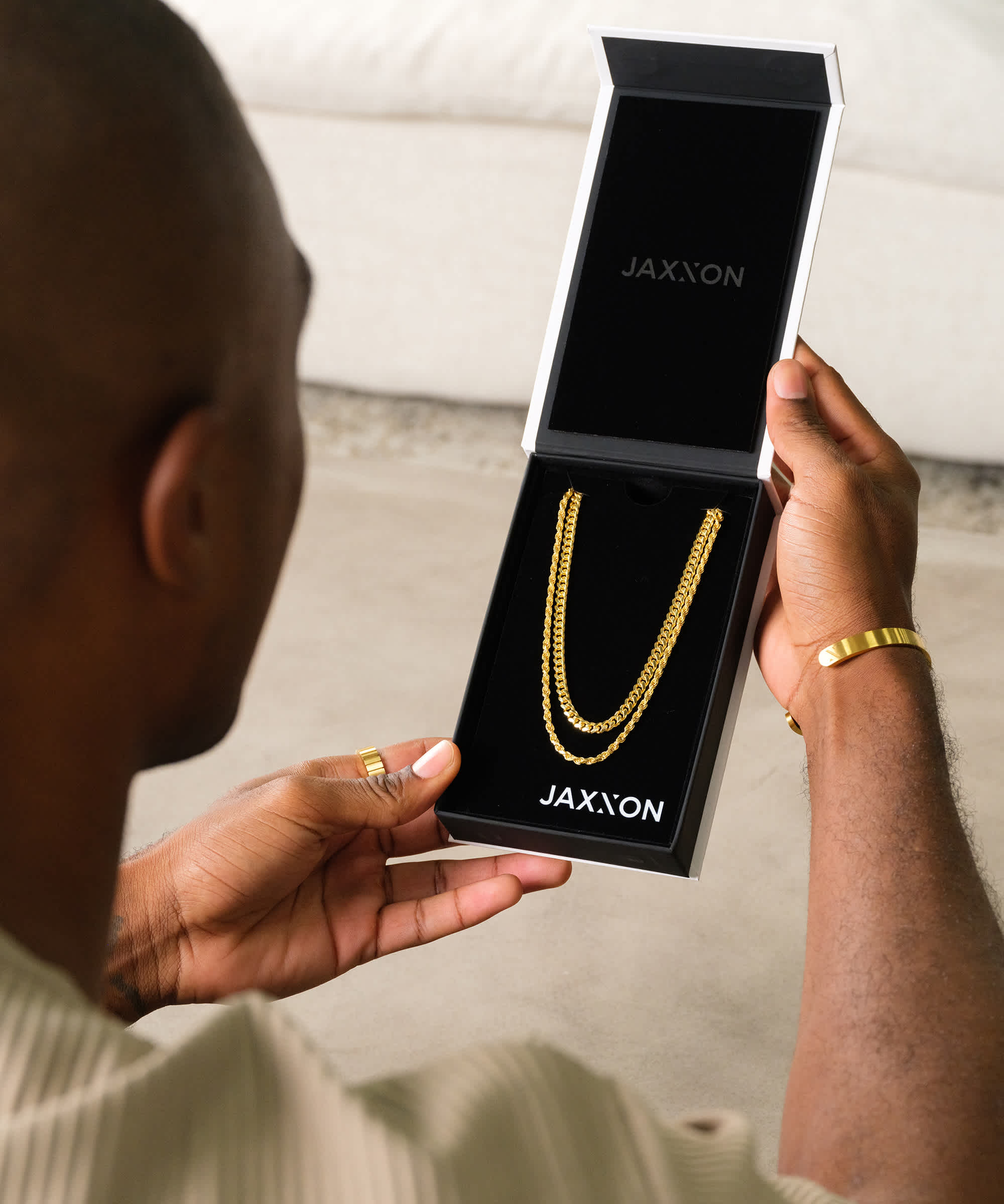 Italian-Made - Cuban + Rope Gold Bonded